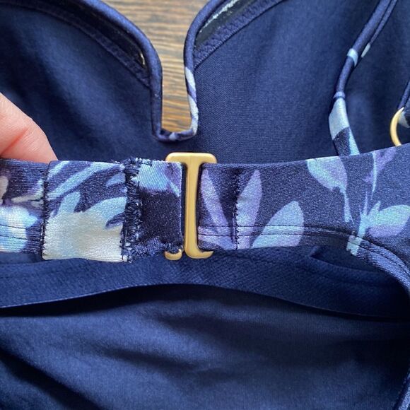 Athleta Aqualuxe Print Square Plunge Tankini - Size XS - Picture 5 of 10